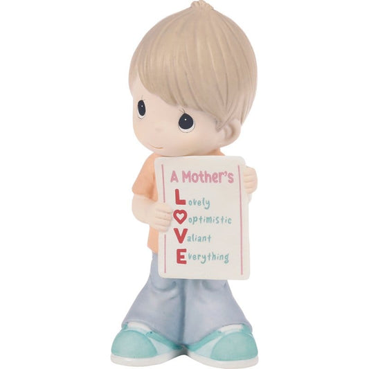 Precious Moments Mother's Day Boy Love Sign Figurine