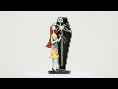 Disney Showcase Jack and Sally Coffin Nightmare Before Christmas NBC Figurine