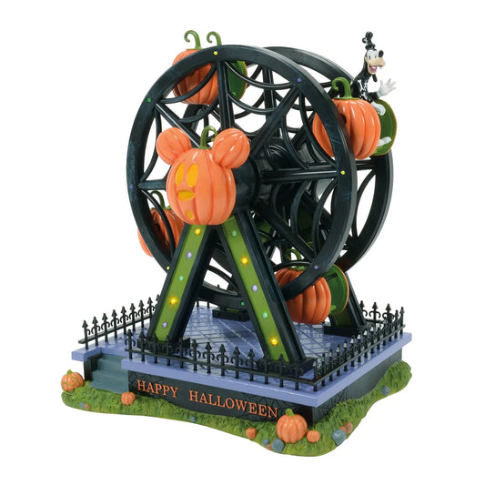 Pumpkintown Illuminated Ferris Wheel Figurine Disney Village By Department 56