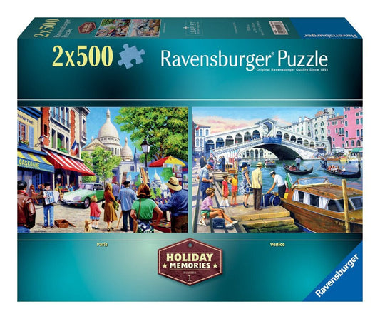Ravensburger Holiday Memories 2 Pack 500 Piece Jigsaw Puzzle