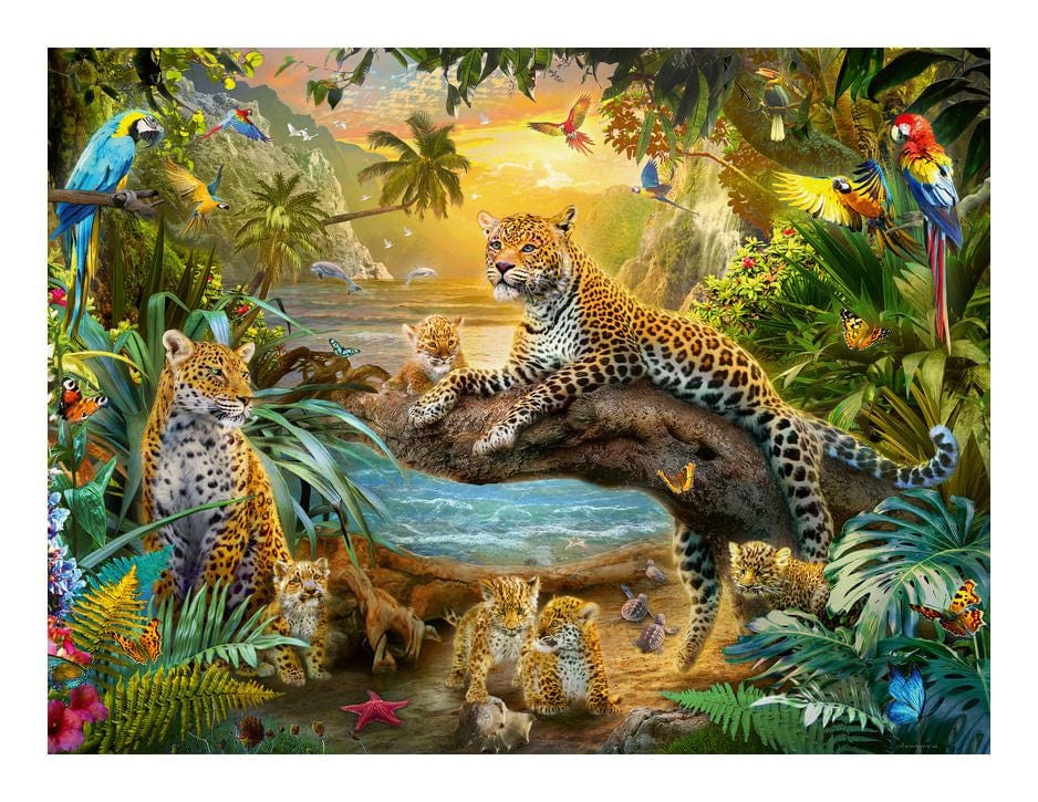 Ravensburger Leopards In The Jungle 1500 Piece Jigsaw Puzzle
