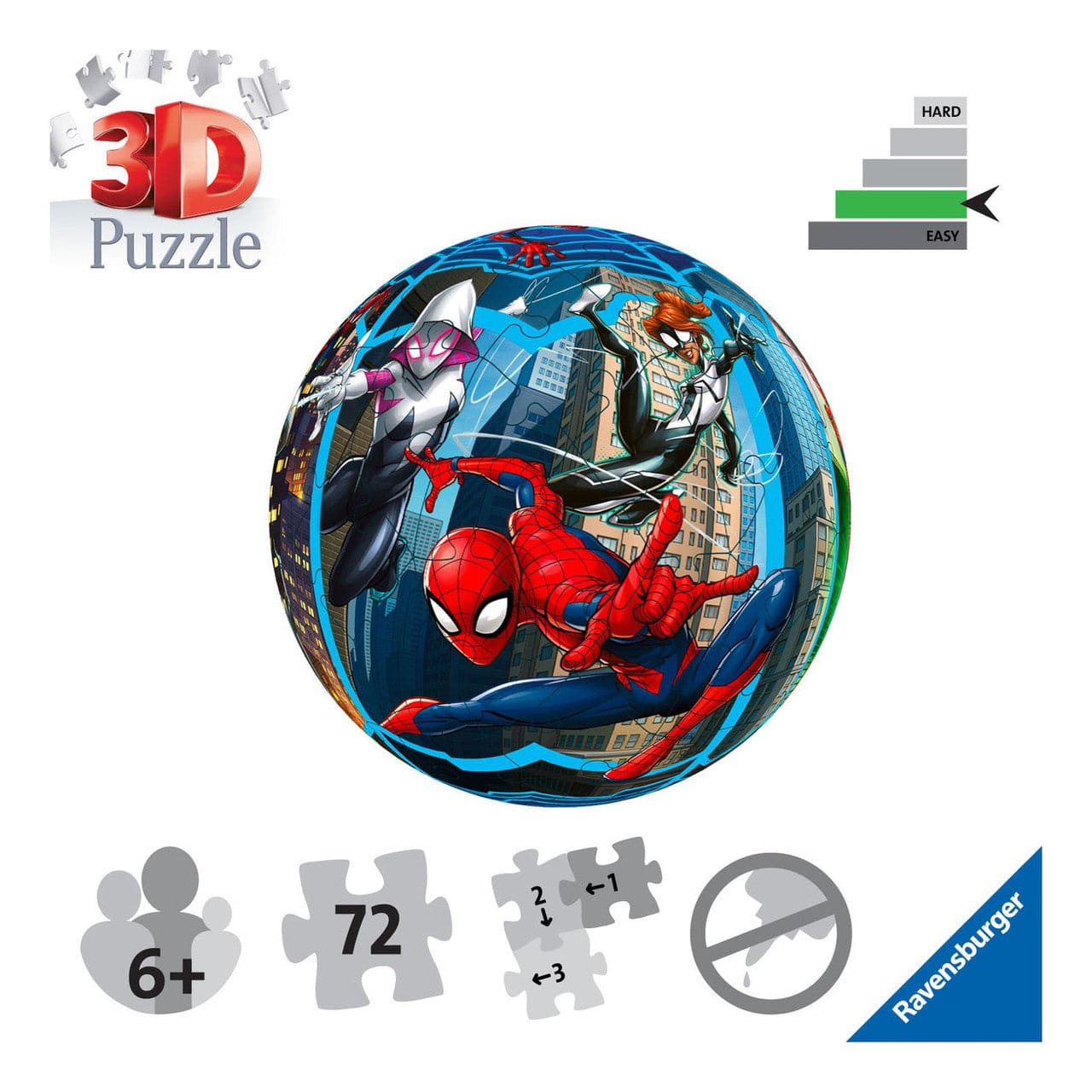 Ravensburger Marvel Spider-Man 72 Piece 3D Jigsaw Puzzle