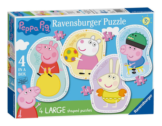 Ravensburger Peppa Pig 4 Piece Large Shaped Jigsaw Puzzles