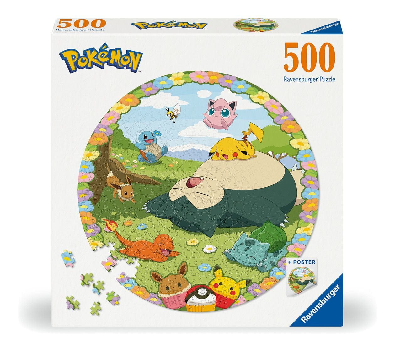 Ravensburger Pokemon Circular 500 Piece Jigsaw Puzzle