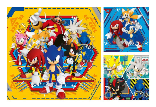 Ravensburger Sonic The Hedgehog 3 Pack 49 Piece Jigsaw Puzzle