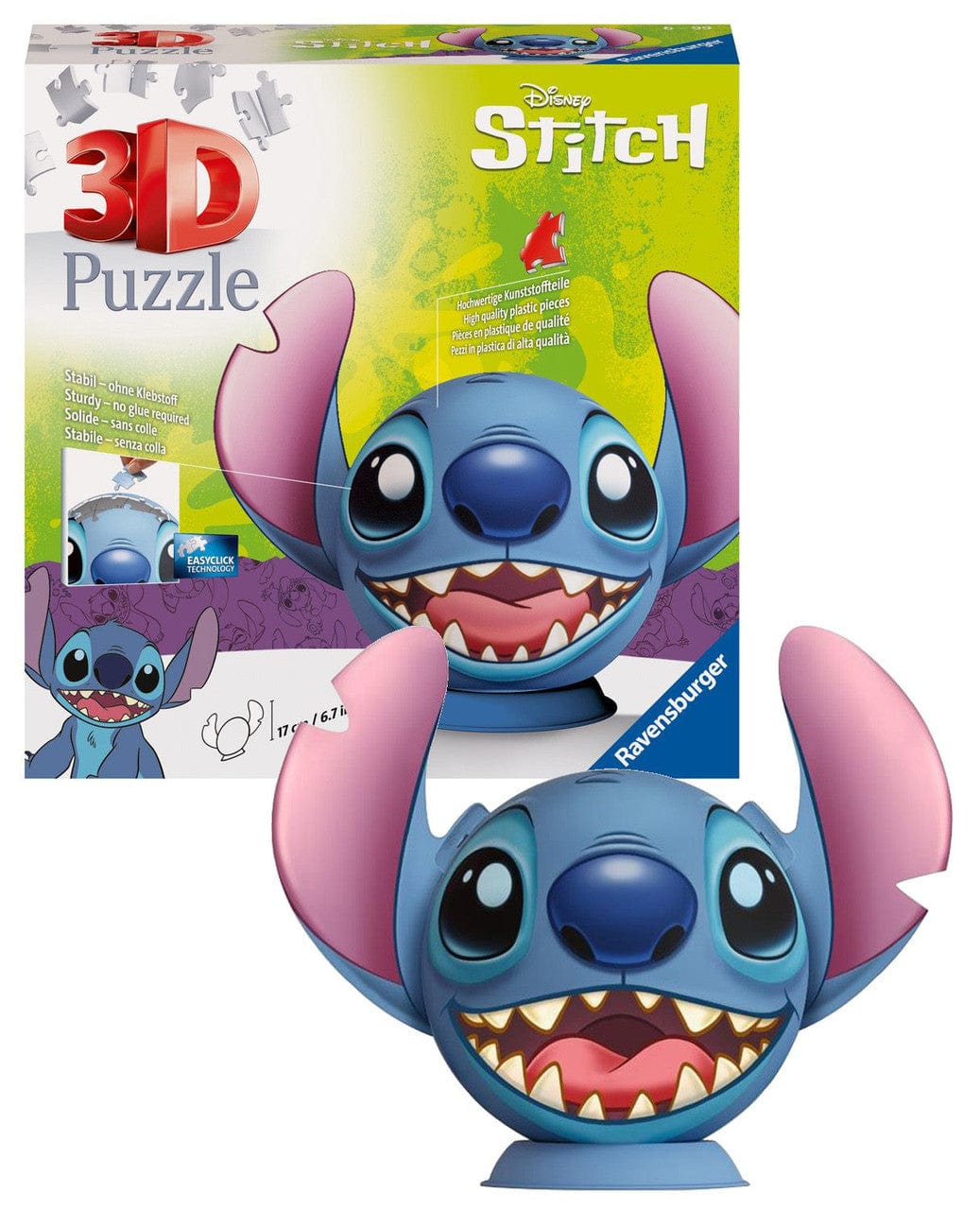 Ravensburger Stitch with Ears 72 Piece 3D Puzzle Ball