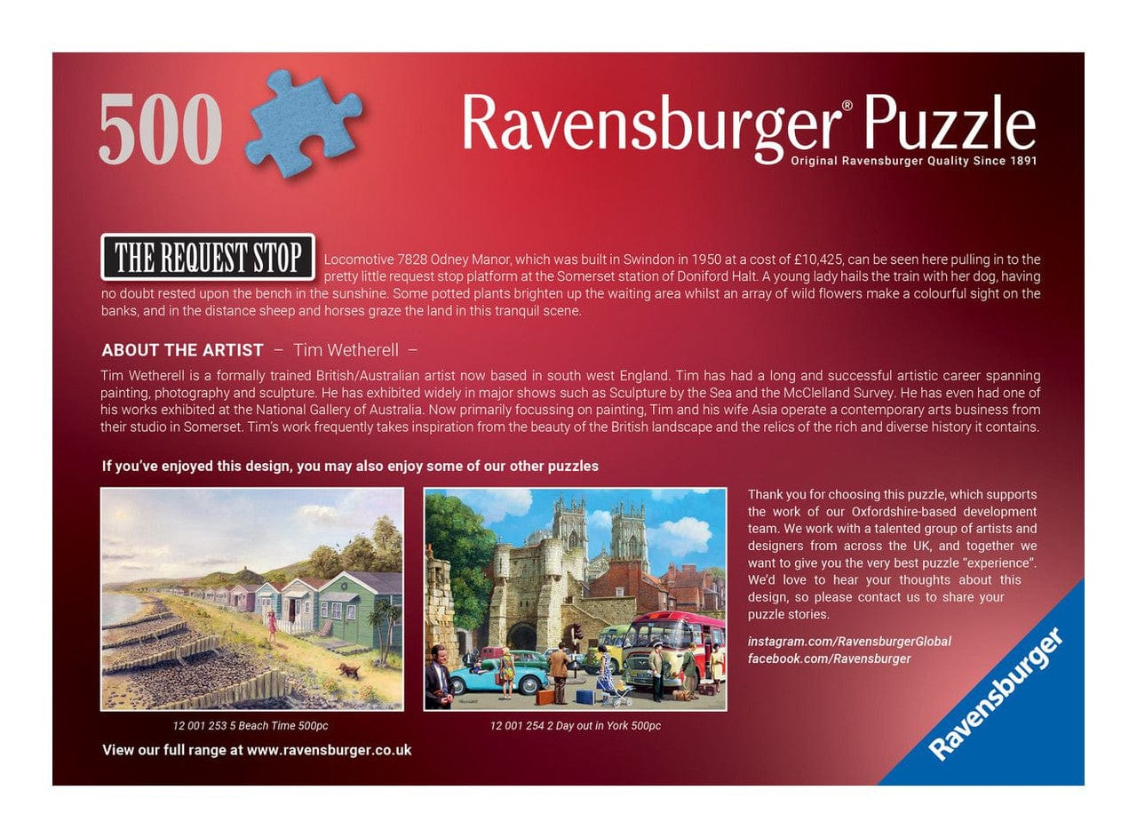 Ravensburger The Request Stop 500 Piece Jigsaw Puzzle