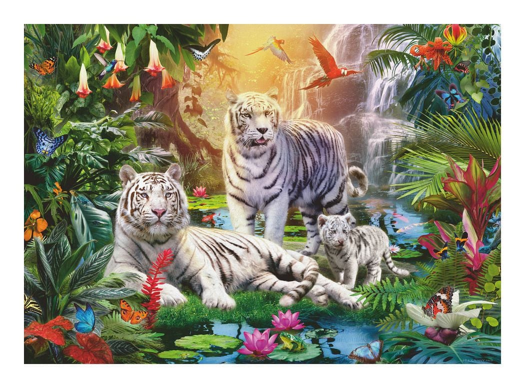 Ravensburger White Tiger Family 1000 Piece Jigsaw Puzzle