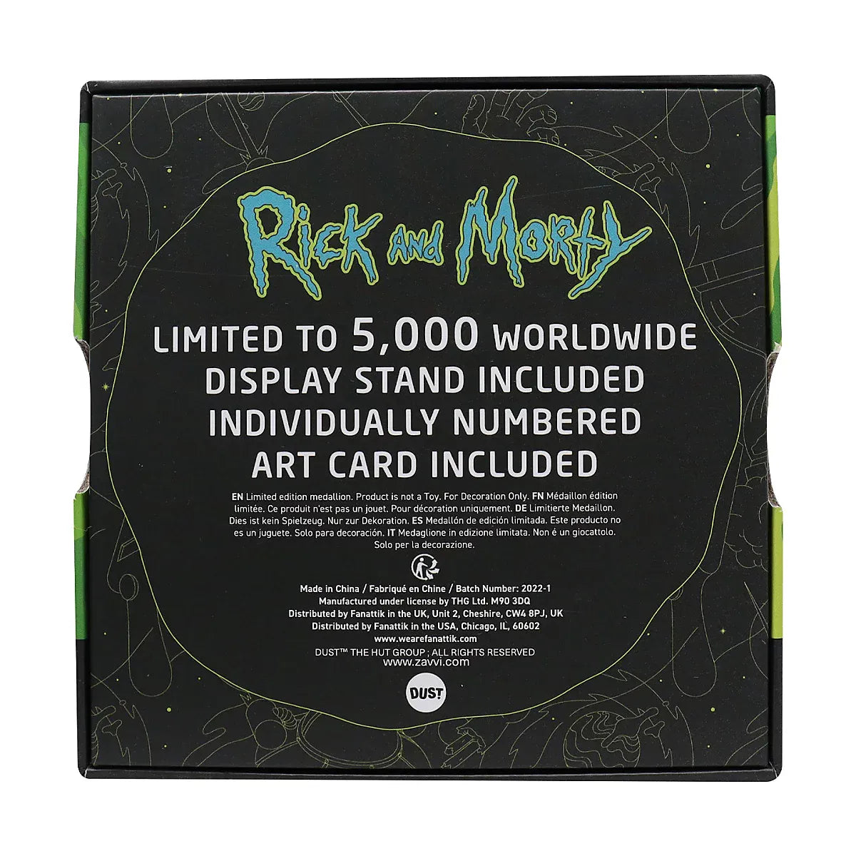 Rick And Morty Limited Edition Medallion