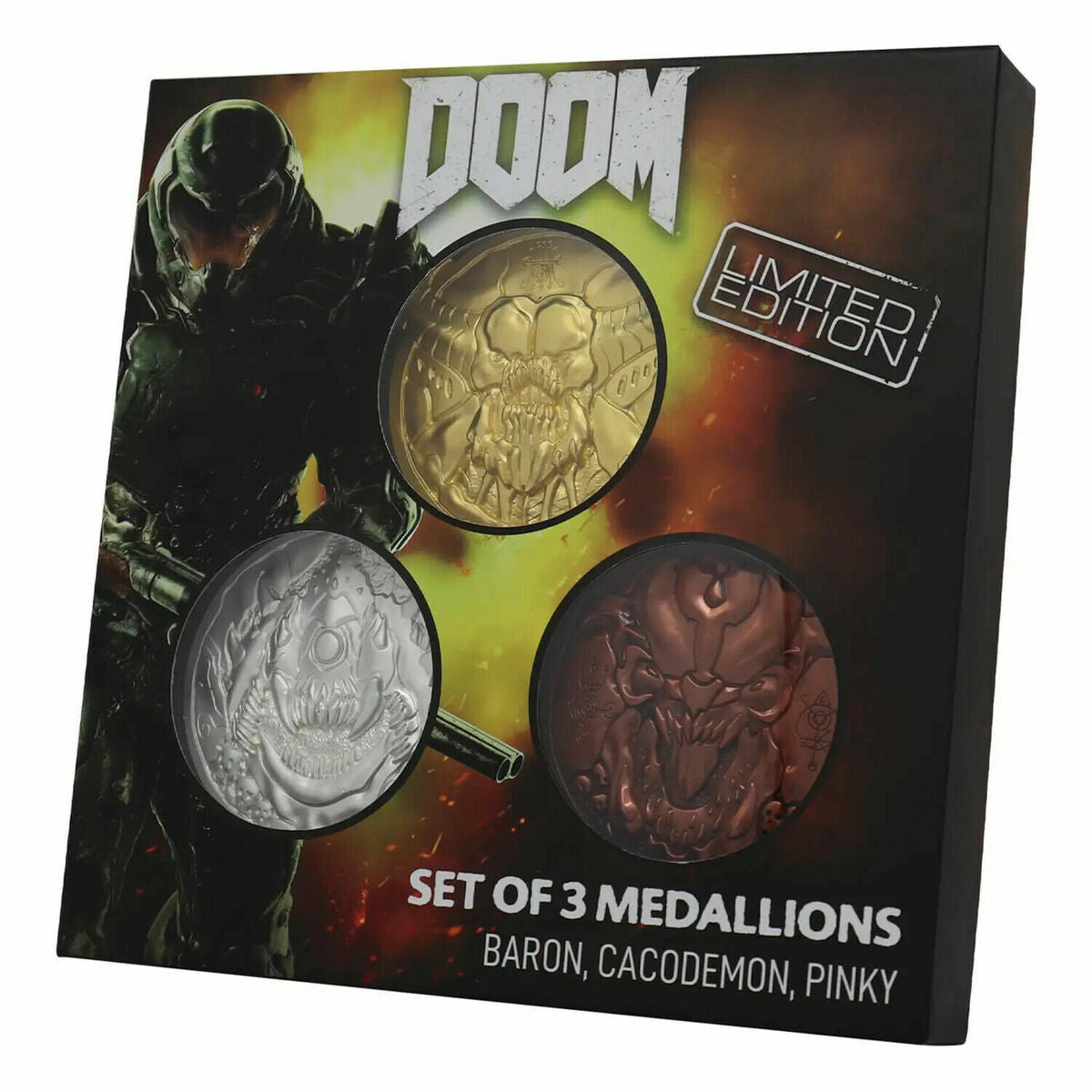 doom medallion set by fanattik