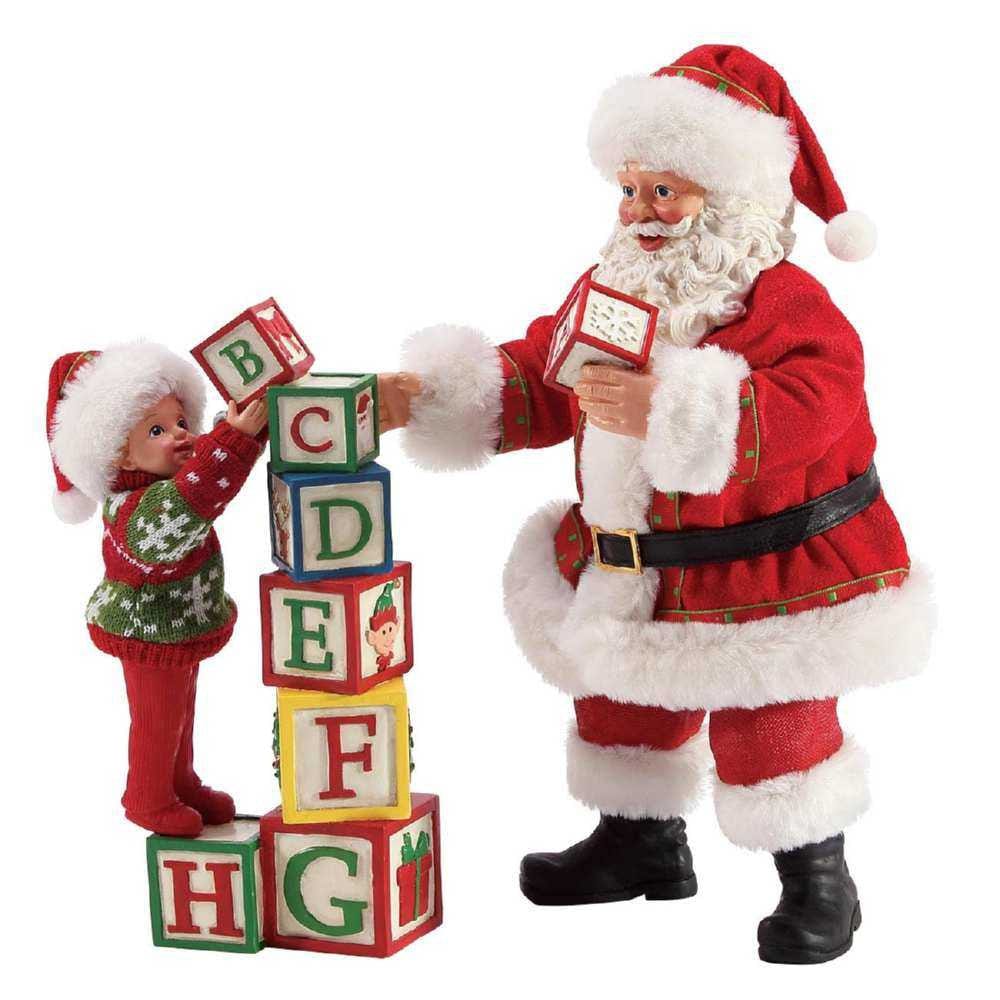 Santa Building Blocks Possible Dreams Figurine By Department 56