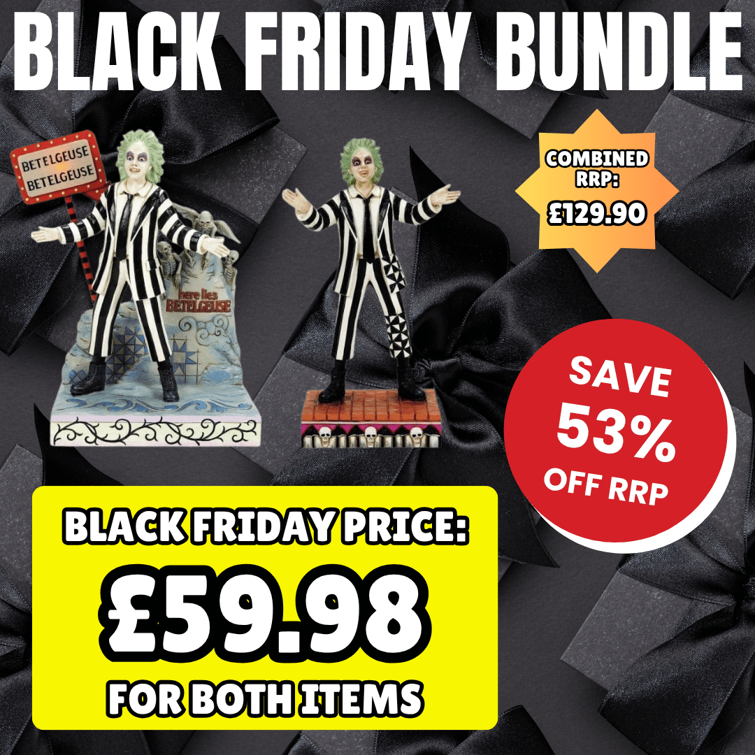 Set of 2 Beetlejuice Classic & Light-up Figurines - Designs by Jim Shore