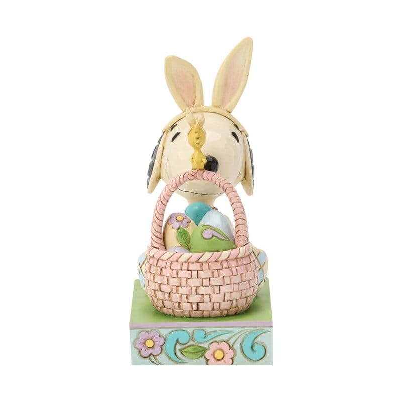 Snoopy Basket Eggs Figurine Peanuts by Jim Shore