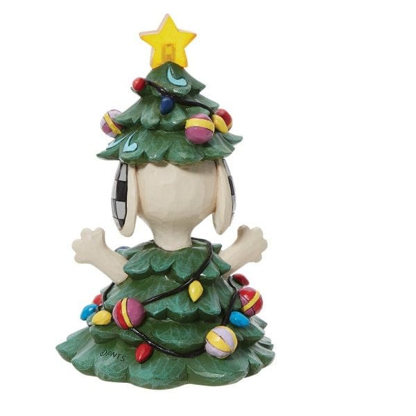 Snoopy Dressed as a Christmas Tree Figurine By Jim Shore 6013042