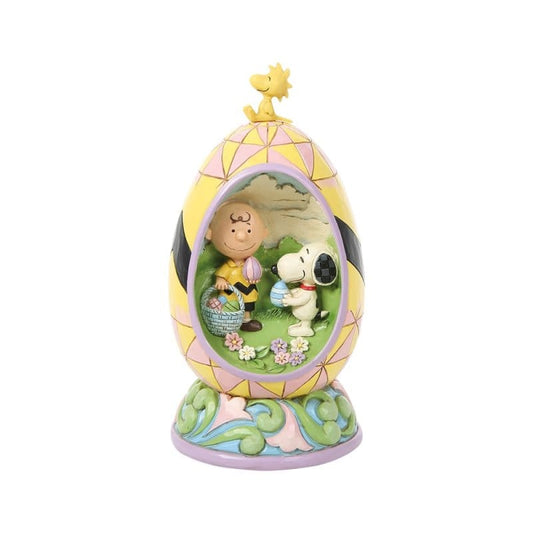 Snoopy Egg Diorama Figurine Peanuts by Jim Shore