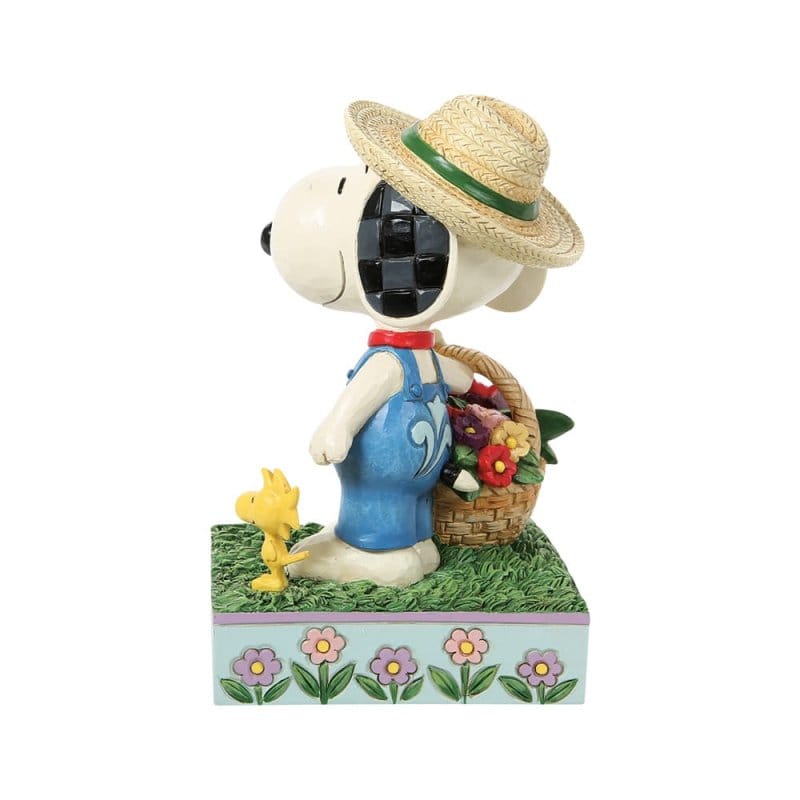 Snoopy Flower Basket Figurine Peanuts by Jim Shore