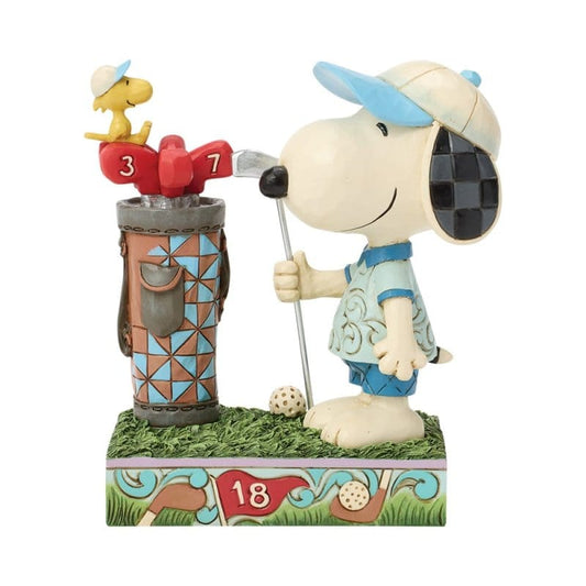 Snoopy Golfing Figurine Peanuts by Jim Shore