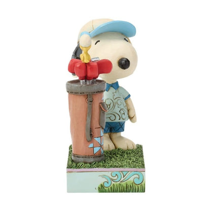 Snoopy Golfing Figurine Peanuts by Jim Shore