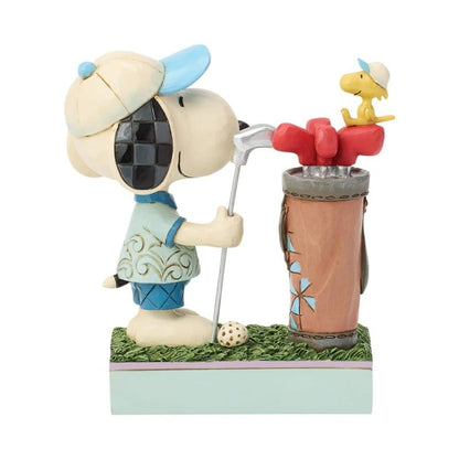 Snoopy Golfing Figurine Peanuts by Jim Shore