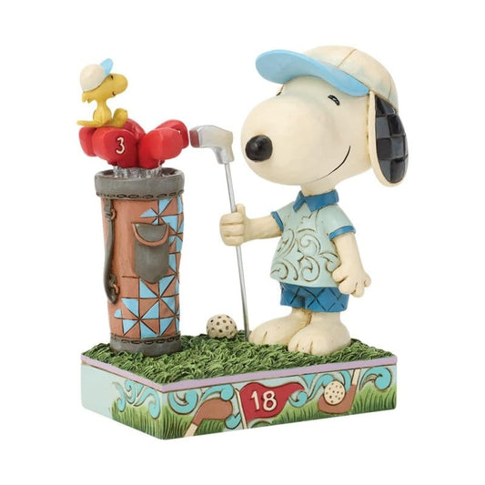 Snoopy Golfing Figurine Peanuts by Jim Shore