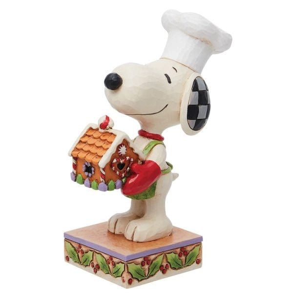 Snoopy Holding Gingerbread House Christmas Figurine By Jim Shore 6013045
