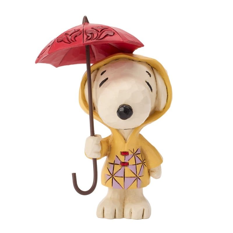 Snoopy In Raincoat Mini Figurine Peanuts by Jim Shore