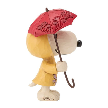 Snoopy In Raincoat Mini Figurine Peanuts by Jim Shore