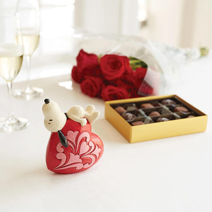 Snoopy Lovely Dreams Snoopy Laying On A Heart Peanuts By Jim Shore