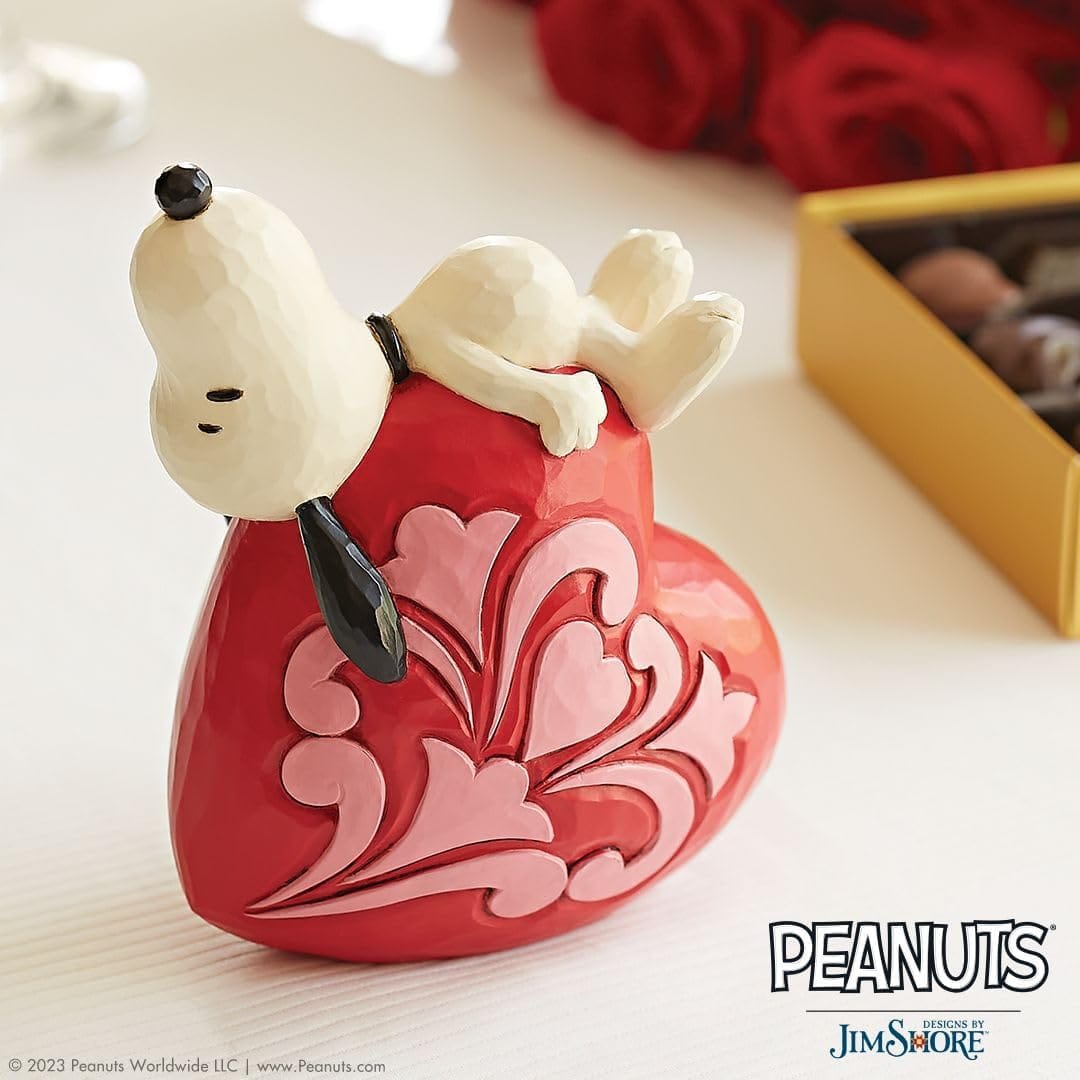 Snoopy Lovely Dreams Snoopy Laying On A Heart Peanuts By Jim Shore