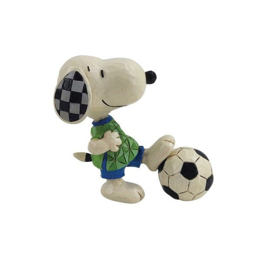 Snoopy Soccer Peanuts Mini Figurine By Jim Shore 6011958