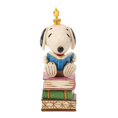 Snoopy Stacked Books Figurine Peanuts by Jim Shore