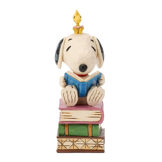 Snoopy Stacked Books Figurine Peanuts by Jim Shore