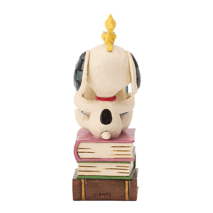 Snoopy Stacked Books Figurine Peanuts by Jim Shore