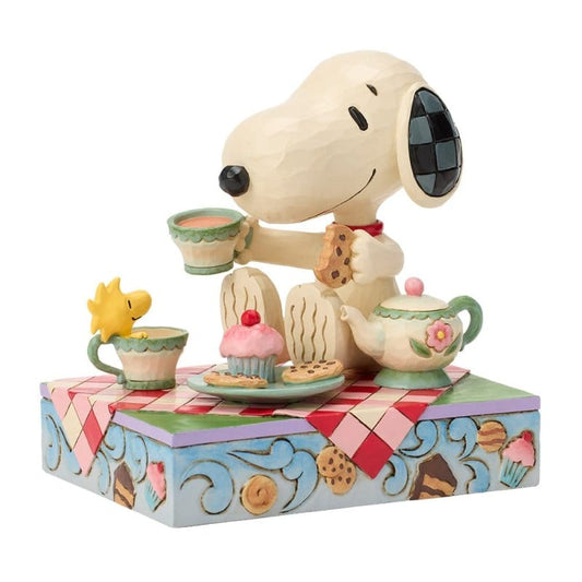 Snoopy Tea And Sweets Figurine Peanuts by Jim Shore