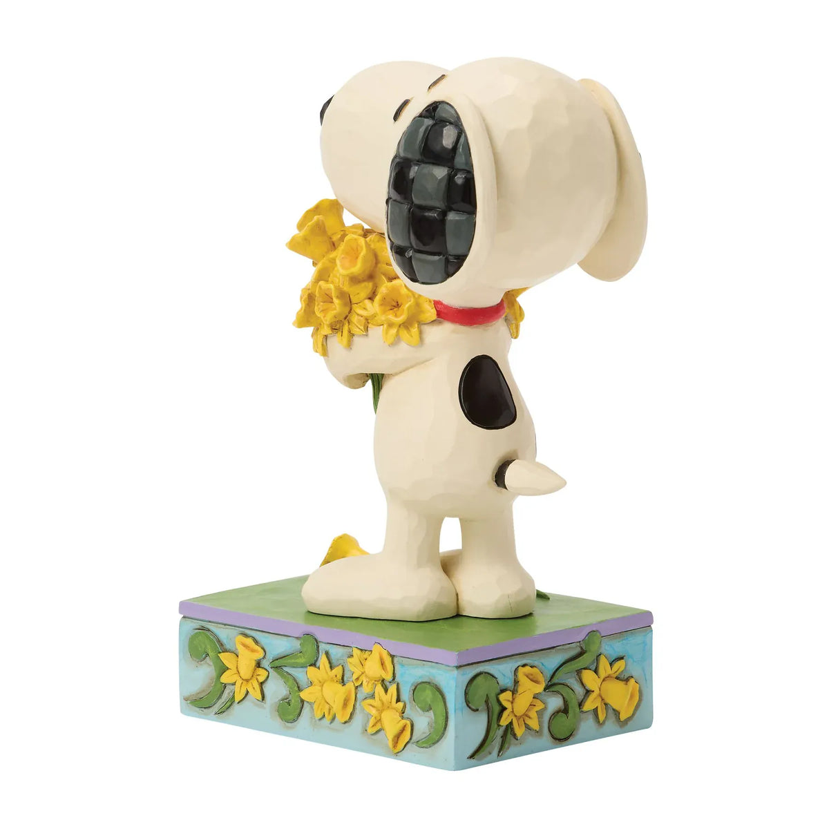 Snoopy with Daffodils Figurine Peanuts By Jim Shore