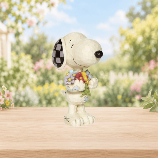 Snoopy with Flowers Mini Figurine By Jim Shore
