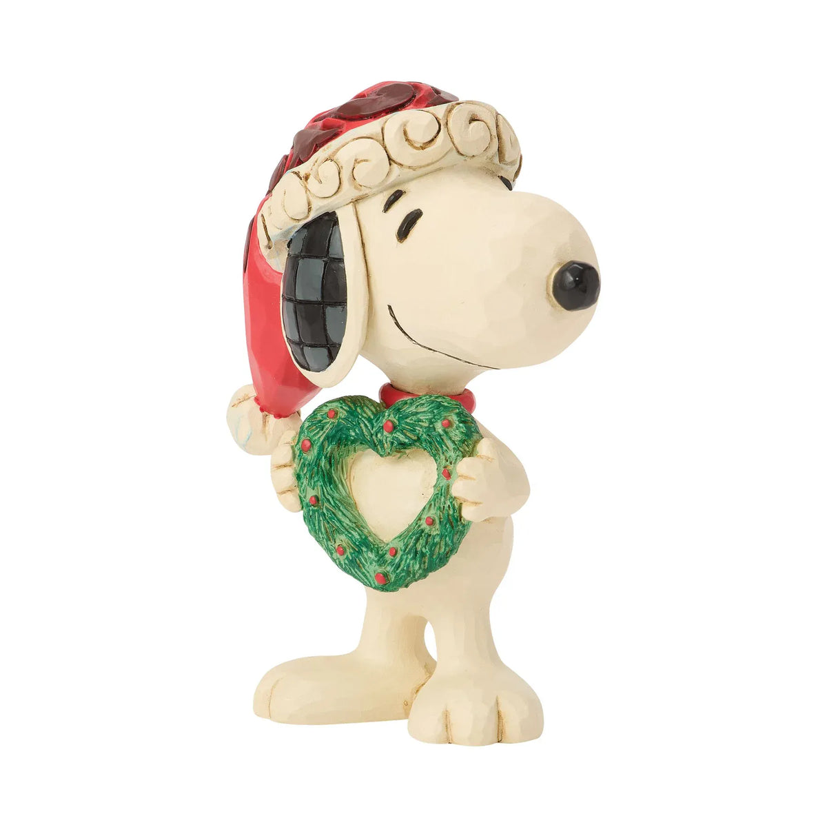 Snoopy with Heart Wreath Mini Figurine Peanuts By Jim Shore 6018690