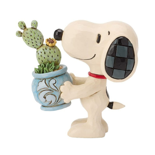 Snoopy With Plant Mini Figurine Peanuts by Jim Shore