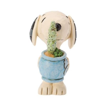 Snoopy With Plant Mini Figurine Peanuts by Jim Shore