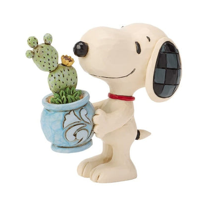 Snoopy With Plant Mini Figurine Peanuts by Jim Shore