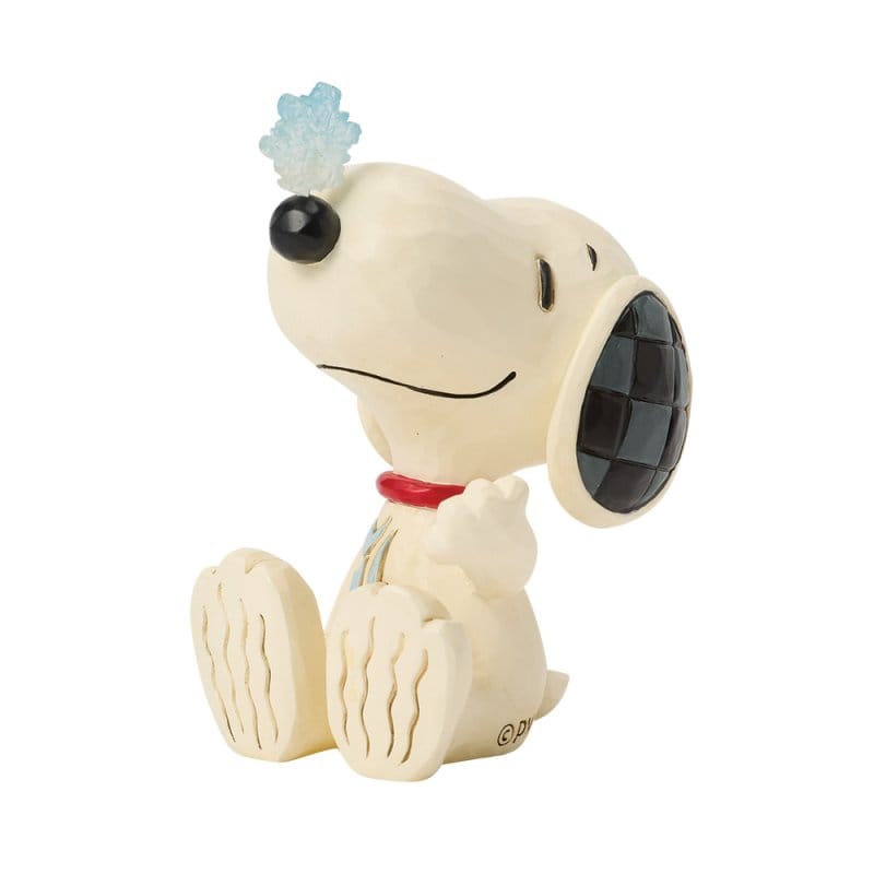 Snoopy with Snowflake on Nose Mini Figurine Peanuts By Jim Shore 6018685