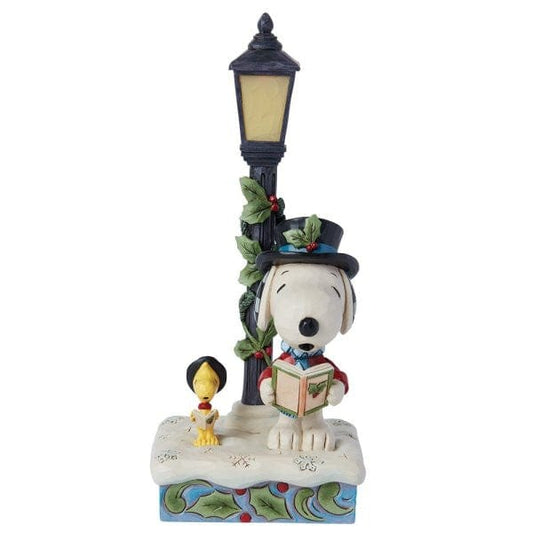Snoopy & Woodstock Carolling Light-up Figurine by Jim Shore 6015032