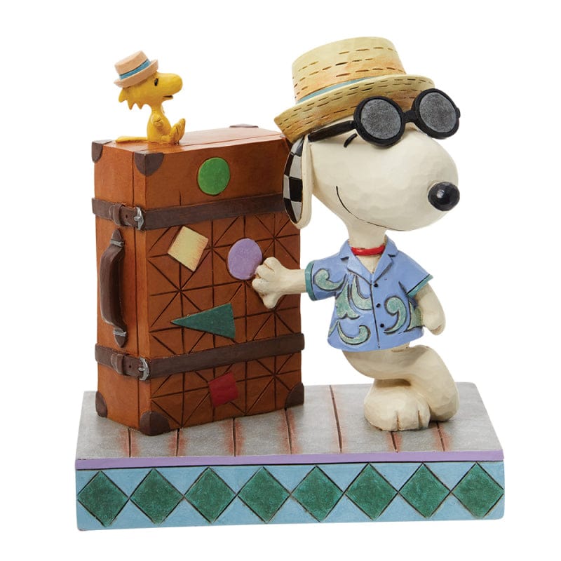 Snoopy & Woodstock Vacation "Traveling Pals" Jim Shore Peanuts Figurine