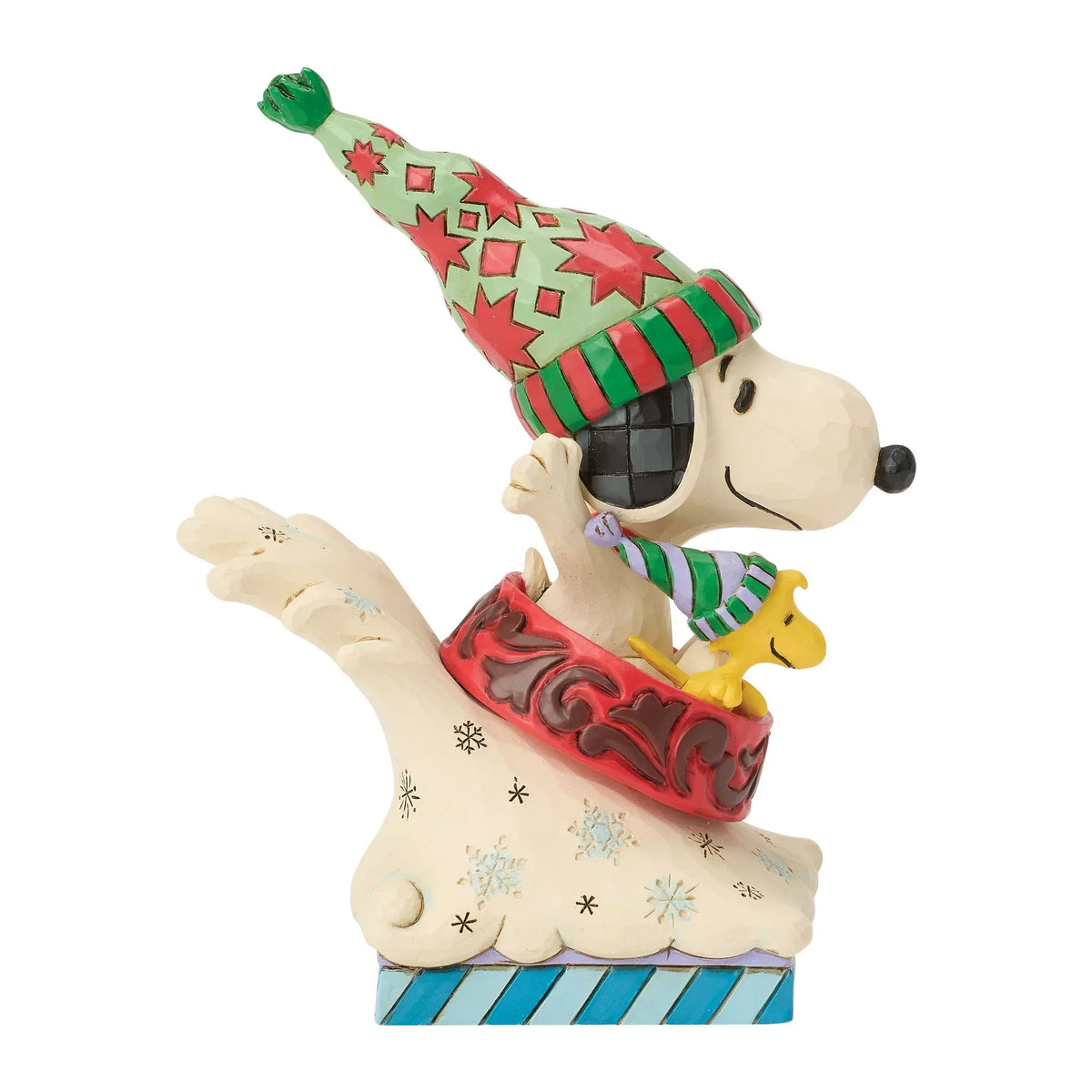 Snowy Shenanigans (Snoopy and Woodstock Dog Bowl Sled) Figurine Peanuts By Jim Shore 6018679
