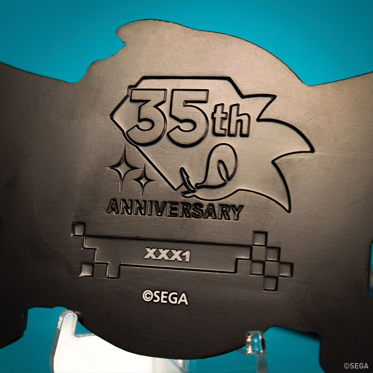 Sonic The Hedgehog Original Intro Logo Medallion