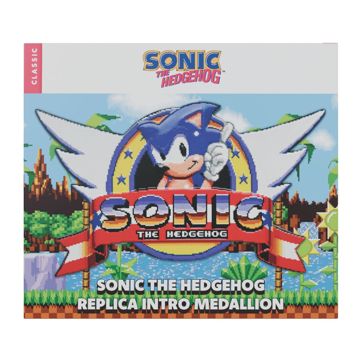 Sonic The Hedgehog Original Intro Logo Medallion