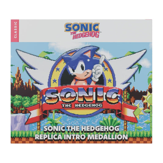 Sonic The Hedgehog Original Intro Logo Medallion