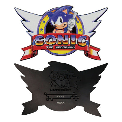 Sonic The Hedgehog Original Intro Logo Medallion