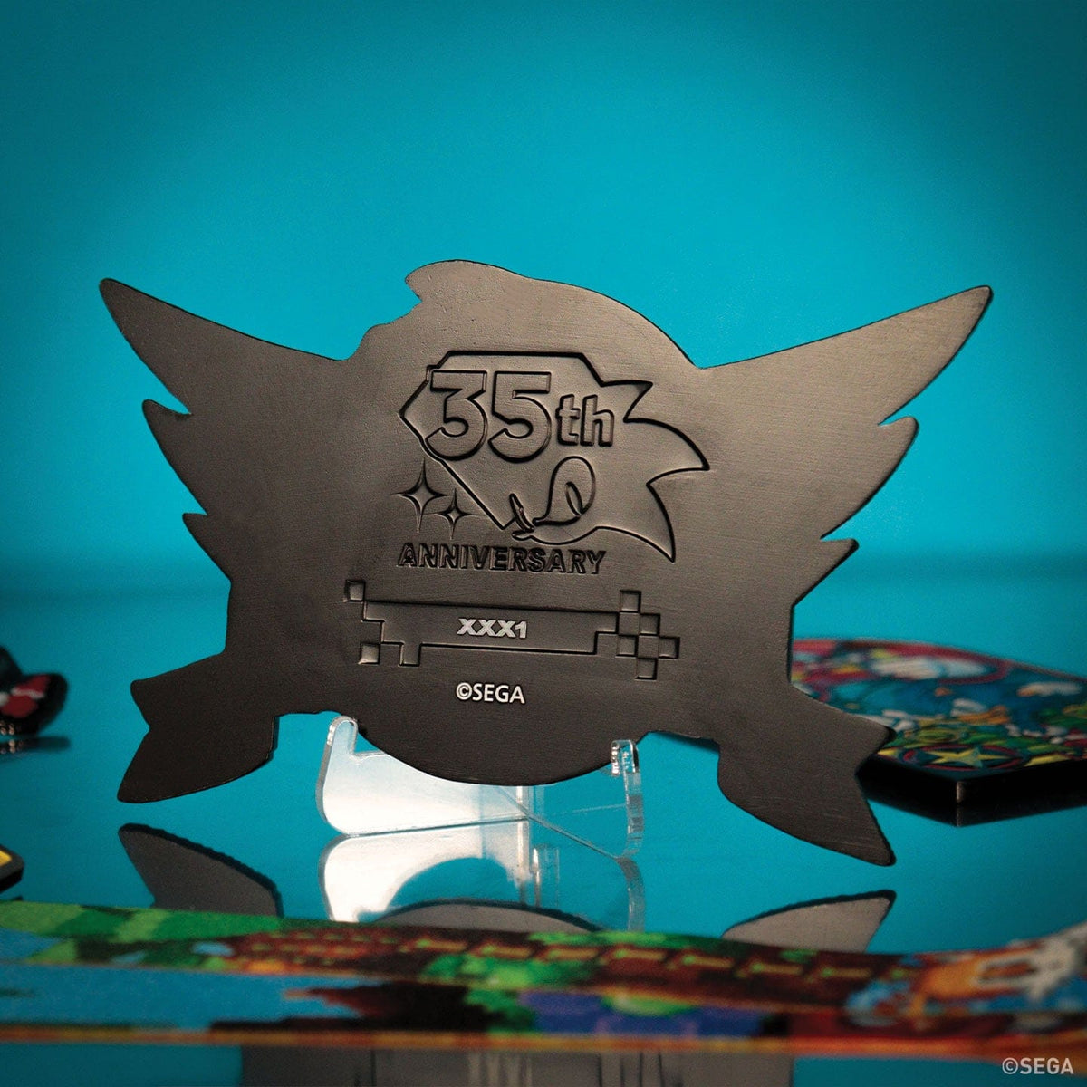 Sonic The Hedgehog Original Intro Logo Medallion