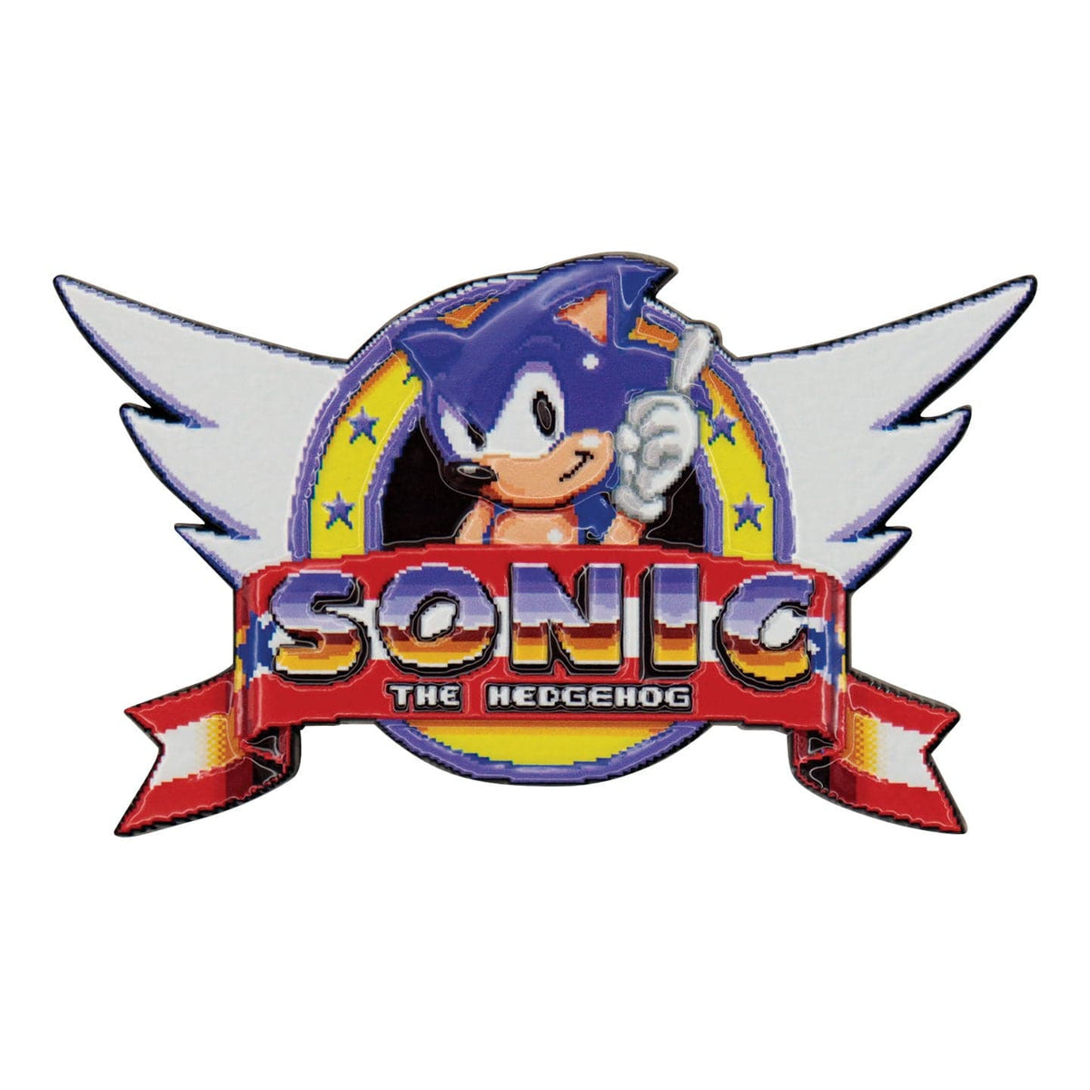 Sonic The Hedgehog Original Intro Logo Medallion